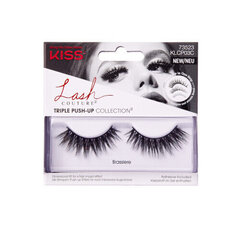 Kleepuvad ripsmed Kiss Triple Push Wimpernband Brassiere, 1 paar hind ja info | Kunstripsmed, ripsmekoolutajad | kaup24.ee