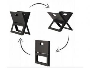 Kaasaskantav grill 45x30x30cm, must hind ja info | Grillid | kaup24.ee