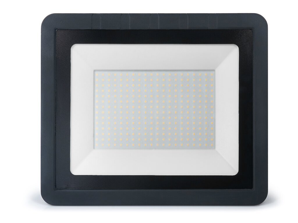 LED halogeenprožektor, 200W, must, külm valge hind ja info | Taskulambid, prožektorid | kaup24.ee