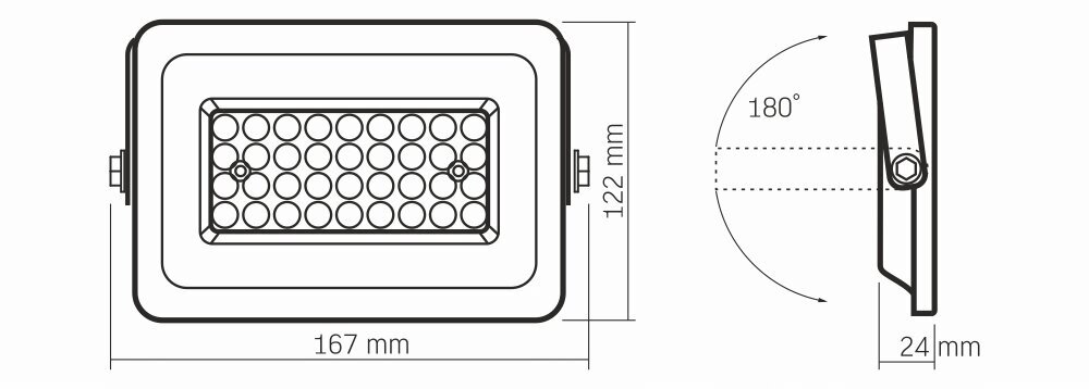 LED halogeenprožektor, 30W, valge, neutraalne valge hind ja info | Taskulambid, prožektorid | kaup24.ee