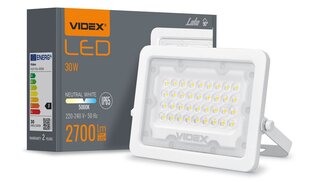LED halogeenprožektor, 30W, valge, neutraalne valge hind ja info | Taskulambid, prožektorid | kaup24.ee
