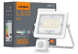 LED prožektor - liikumisandur halogeen, 20W, valge, neutraalvalge цена и информация | Фонарики, прожекторы | kaup24.ee