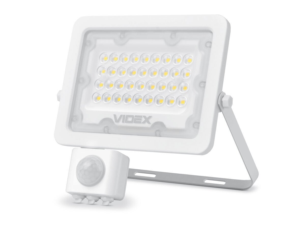 LED-prožektor liikumisanduriga, 30W, valge, neutraalne valge цена и информация | Taskulambid, prožektorid | kaup24.ee