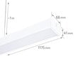 Lumenix ripp-LED laelamp Linea цена и информация | Rippvalgustid | kaup24.ee