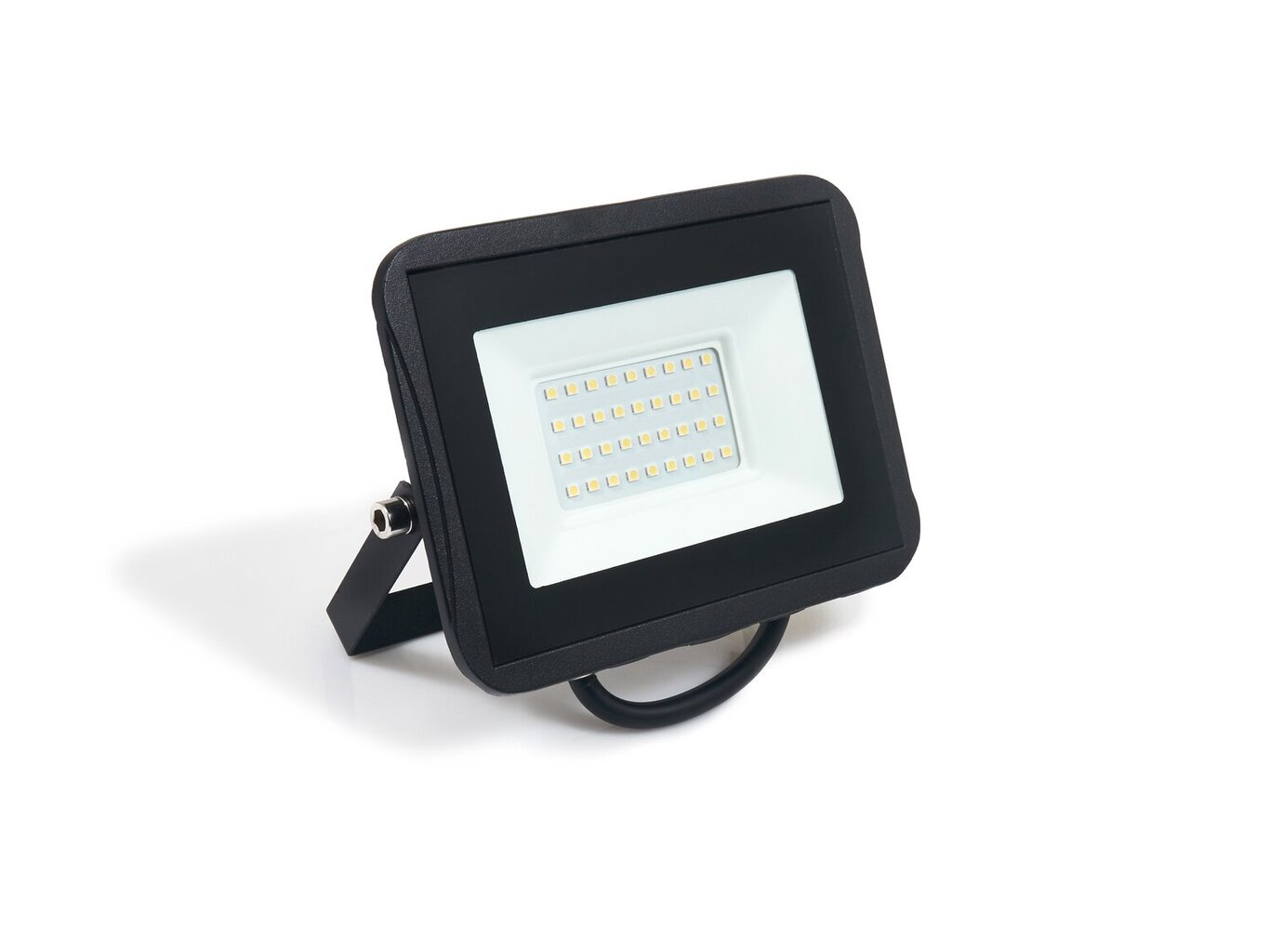 LED halogeenprožektor, 30W, must, neutraalne valge hind ja info | Taskulambid, prožektorid | kaup24.ee