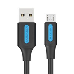 USB 2.0 A to Micro-B 3A cable 1.5m Vention COLBG black цена и информация | Borofone 43757-uniw | kaup24.ee