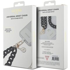 Guess Crossbody Strap PU 4G Chain with Charm Silver|Black цена и информация | Держатели для телефонов | kaup24.ee