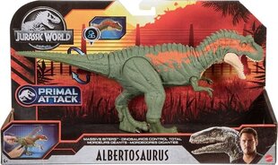 Динозавр Альбертозавр Jurassic World Massive Biters GVG67 цена и информация | Развивающий мелкую моторику - кинетический песок KeyCraft NV215 (80 г) детям от 3+ лет, бежевый | kaup24.ee
