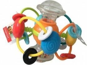 Прорезыватель B-Kids Flexible Orbital Teether цена и информация | Drewniana Wieża Piramida Kura Nakładanie Kolorowych Kwadratów LD-15 15276 | kaup24.ee