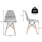 Milano tool Springos DC0004 helehall hind ja info | Söögilaua toolid, köögitoolid | kaup24.ee
