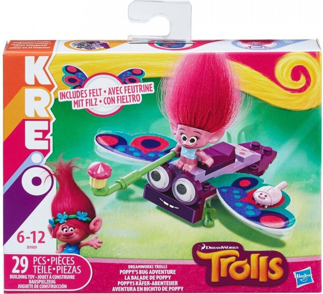 Ehituskomplekt Hasbro Trolls Kre.O Poppy'S Bug Adventure hind ja info | Klotsid ja konstruktorid | kaup24.ee