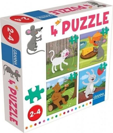 Pusl Granna Animals 4in1, 31 tk цена и информация | Pusled | kaup24.ee