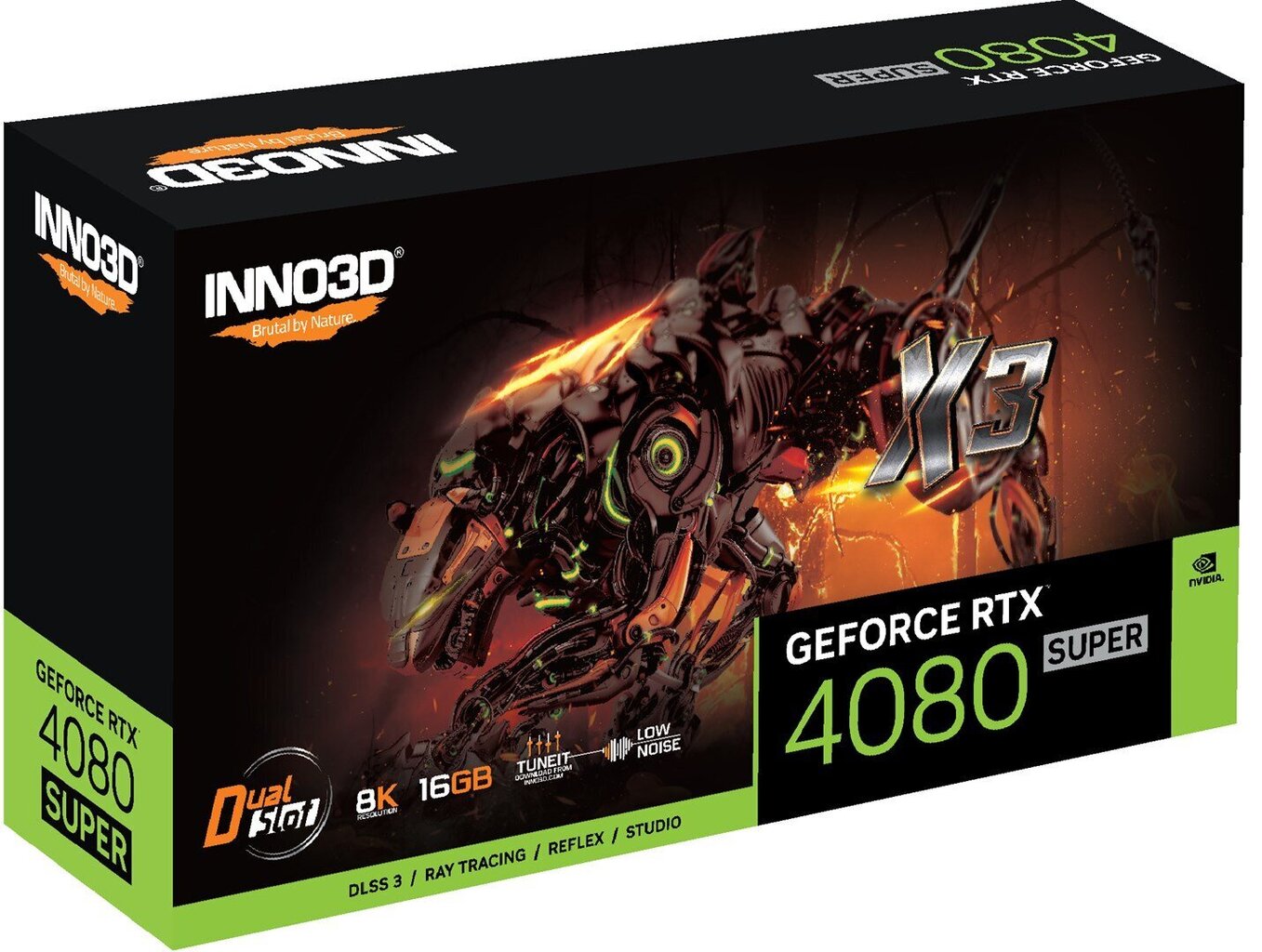 Inno3D GeForce RTX 4080 Super X3 (N408S3-166X-18703552) цена и информация | Videokaardid (GPU) | kaup24.ee