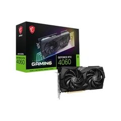 MSI GeForce RTX 4060 Gaming X (GeForce RTX 4060 GAMING 8G) цена и информация | Видеокарты | kaup24.ee