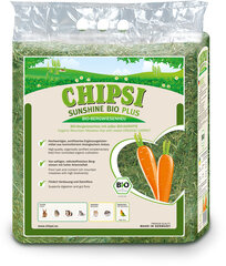 Hein porgandiga närilistele Chipsi Sunshine Bio Nature, 0,6kg hind ja info | Põhk ja hein väikeloomadele | kaup24.ee