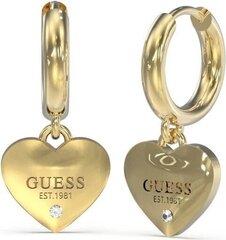 Guess Серьги-кольца Huggie Me со стальным сердцем JUBE03145JWYGT/U sGU2411 цена и информация | Серьги | kaup24.ee