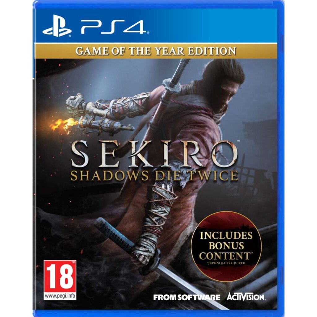 SEKIRO Shadow Die Twice Game of The Year Edition PS4 цена и информация | Arvutimängud, konsoolimängud | kaup24.ee