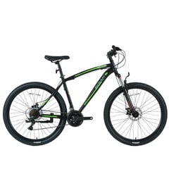 Горный велосипед Bisan 26 MTS4600 MD (PR10010447) черный/зеленый (18) цена и информация | Велосипеды | kaup24.ee