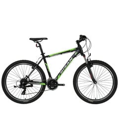 Maastikuratas Bisan MTX7050 VB 26", must/roheline цена и информация | Велосипеды | kaup24.ee