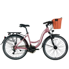 Городской велосипед Bisan 26 Sandy (PR10010316) розовый/белый (17) цена и информация | Велосипеды | kaup24.ee