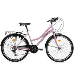 Городской велосипед Bisan 28 Smile (PR10010347) розовый/серебристый (18) цена и информация | Велосипеды | kaup24.ee
