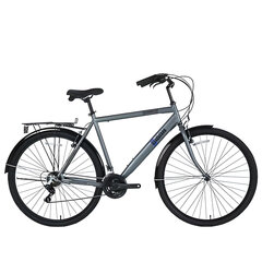 Городской велосипед Bisan 28 Hardy (PR10010413) серый/черный (21) цена и информация | Велосипеды | kaup24.ee