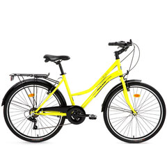 Городской велосипед Bisan 28 Smile (PR10010416) желтый/черный (17) цена и информация | Велосипеды | kaup24.ee