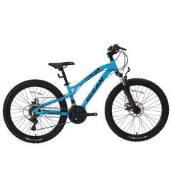 Подростковый велосипед Bisan 24 KDX2800 MD (PR10010396) голубой/черный цена и информация | Велосипеды | kaup24.ee