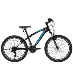 Подростковый велосипед Bisan 24 MTS4600 VB (PR10010448) черный/синий цена и информация | Велосипеды | kaup24.ee