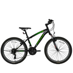 Подростковый велосипед Bisan 24 MTS4600 VB (PR10010448) черный/зеленый цена и информация | Велосипеды | kaup24.ee