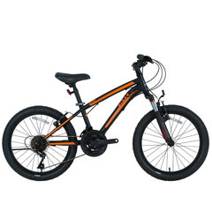 Подростковый велосипед Bisan 24 KDX2900 VB (PR10010462) черный/оранжевый цена и информация | Велосипеды | kaup24.ee