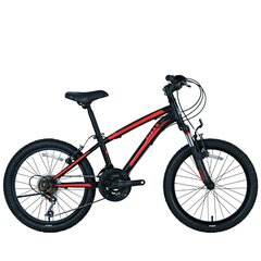 Детский велосипед Bisan 20 KDS2750 VB (PR10010394) черный/красный цена и информация | Велосипеды | kaup24.ee