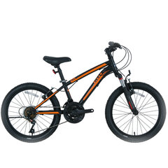 Linnaratas Bisan KDS2750 VB 20", must/oranž hind ja info | Jalgrattad | kaup24.ee