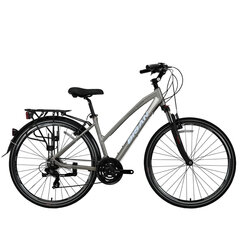 Туристический велосипед Bisan 28 TRX8200 City Lady (PR10010429) серый/белый (18) цена и информация | Велосипеды | kaup24.ee