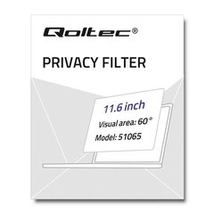 Qoltec Privacy Filter (51065) цена и информация | Охлаждающие подставки и другие принадлежности | kaup24.ee