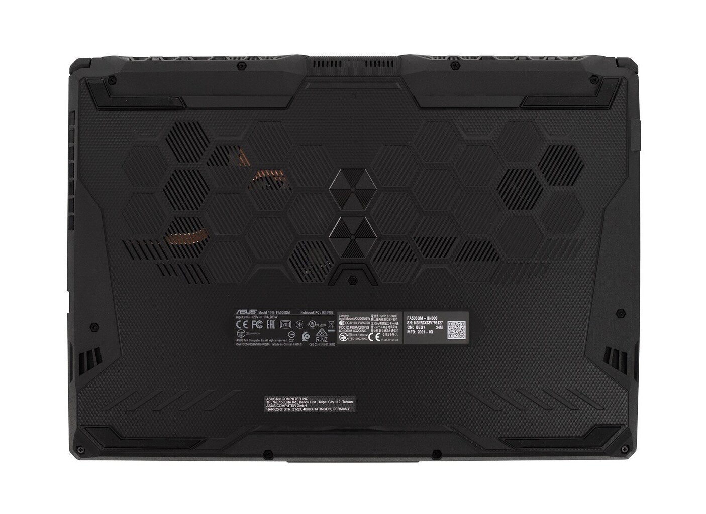 Asus TUF Gaming A15 FA506NC-HN001W (90NR0JF7-M001T0) hind ja info | Sülearvutid | kaup24.ee