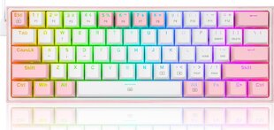 Redragon K617-RGB Розовый цвет цена и информация | Клавиатура с игровой мышью 3GO COMBODRILEW2 USB ES | kaup24.ee