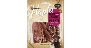 Närimismaius koertele Flamingo Hapki Duck Fillets, 170g цена и информация | Лакомства для собак | kaup24.ee