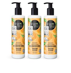 Dušigeel Organic Shop Organic Tangerine & Mango, 3 x 280 ml цена и информация | Масла, гели для душа | kaup24.ee