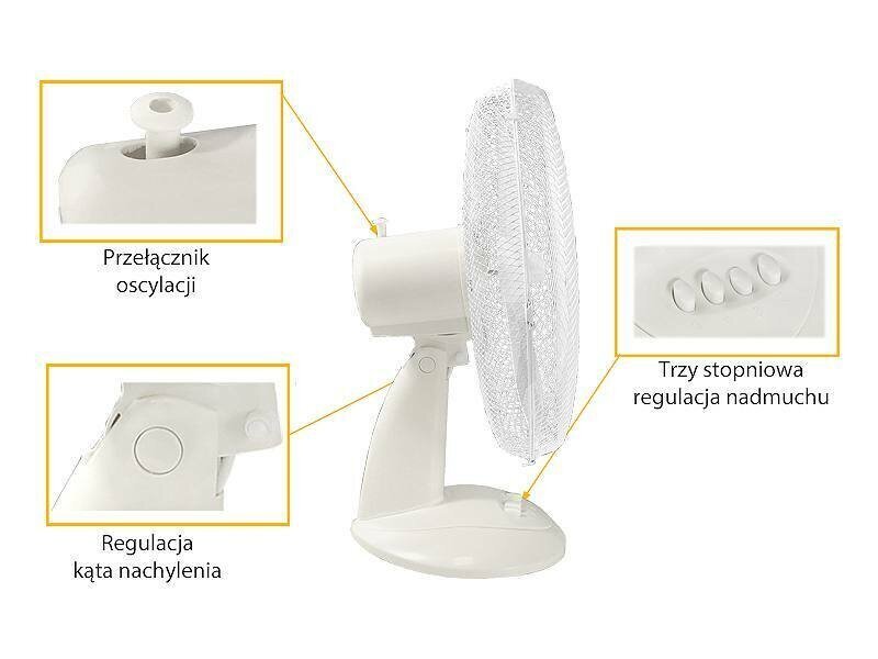 Lauaventilaator WT03 40W 16 valge цена и информация | Ventilaatorid | kaup24.ee