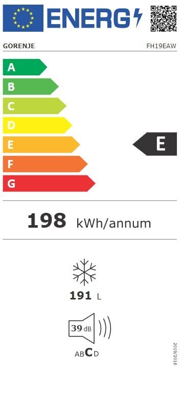 Gorenje FH19EAW цена и информация | Sügavkülmikud ja külmakirstud | kaup24.ee