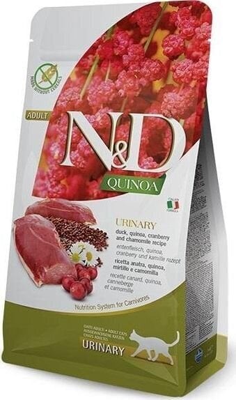 Kuivtoit kassidele Farmina N&D Quinoa Urinary Duck, 5 kg цена и информация | Kuivtoit kassidele | kaup24.ee