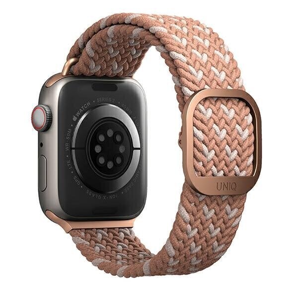 Käevõru Uniq Aspen Apple Watch 40/38/41mm, tsitruseline roosa цена и информация | Nutikellade ja nutivõrude tarvikud | kaup24.ee