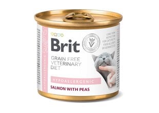 Brit Veterinary Diet Hypoallergenic konserv kassidele, 200g цена и информация | Сухой корм для кошек | kaup24.ee