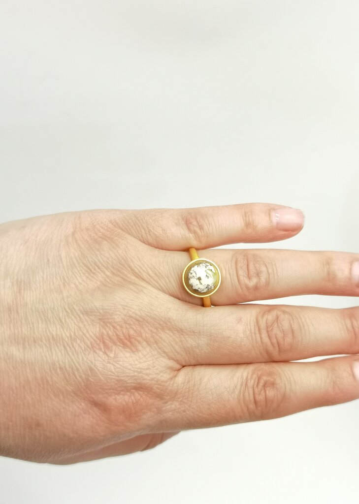 Hõbedane kullatud sõrmus merevaiguga, Amber Storm hind ja info | Sõrmused | kaup24.ee