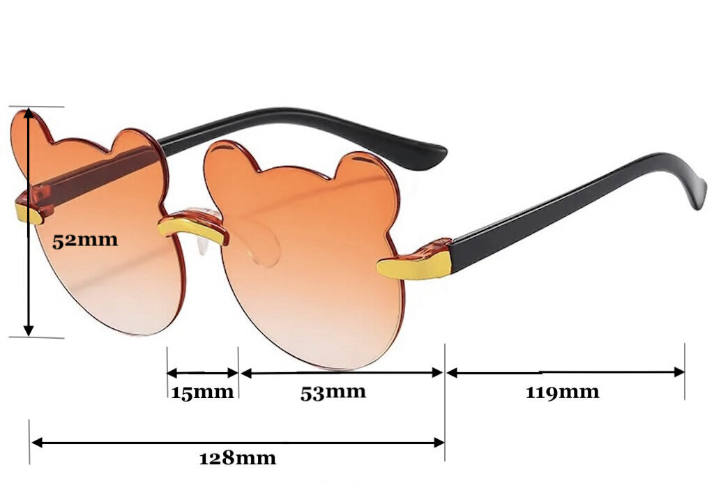 Laste päikeseprillid, oranž цена и информация | Laste aksessuaarid | kaup24.ee