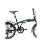 Kokkupandav jalgratas Bisan 20 FX3500 TRN (PR10010251), must/sinine hind ja info | Jalgrattad | kaup24.ee
