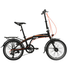 Складной велосипед Bisan 20 FX3500 TRN (PR10010251) черный/оранжевый цена и информация | Велосипеды | kaup24.ee