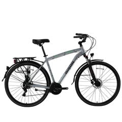Туристический велосипед Bisan 28 Comfortline VB (PR10010370) серый/зеленый (21) цена и информация | Велосипеды | kaup24.ee