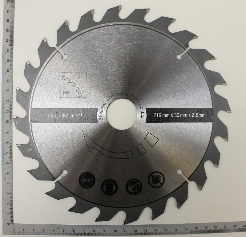 Lõikeketas Ø216x2,8x30mm Scheppach hind ja info | Elektrilised saed, mootorsaed ja tarvikud | kaup24.ee